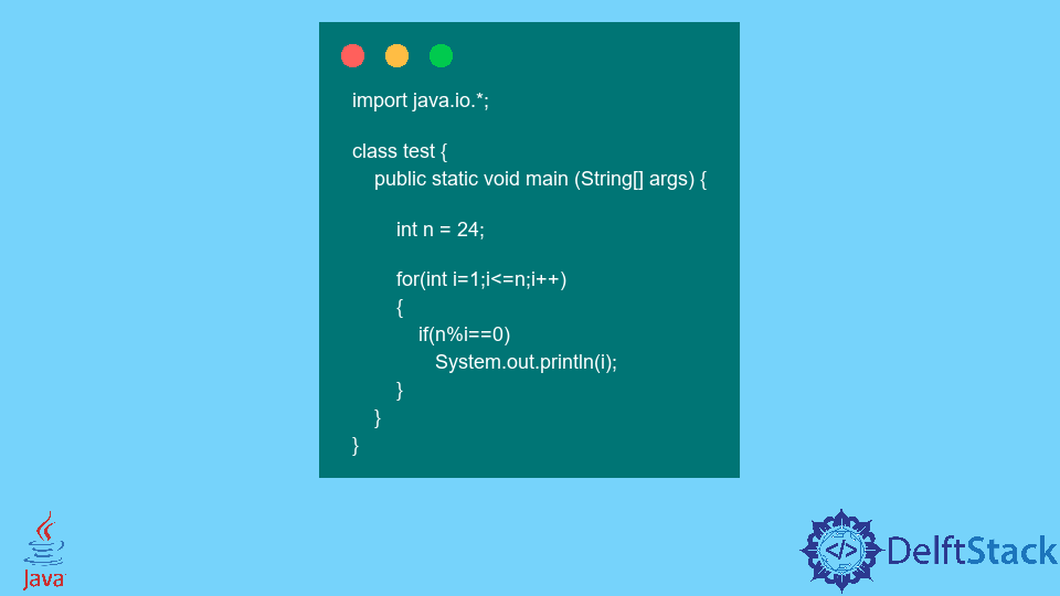 encuentra-factores-de-un-n-mero-dado-en-java-delft-stack